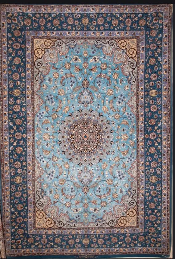Isfahan carpets silk and wool