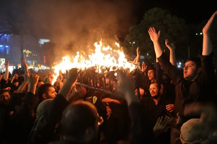 Mashal Gardani in Ashura torching the flames