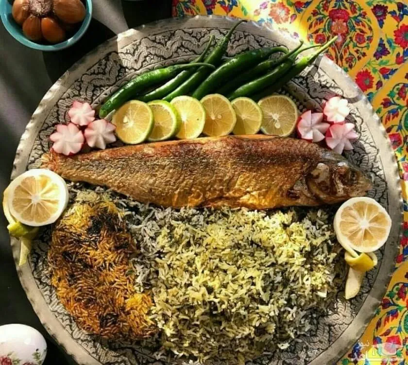 Sabzi Polo with Fish