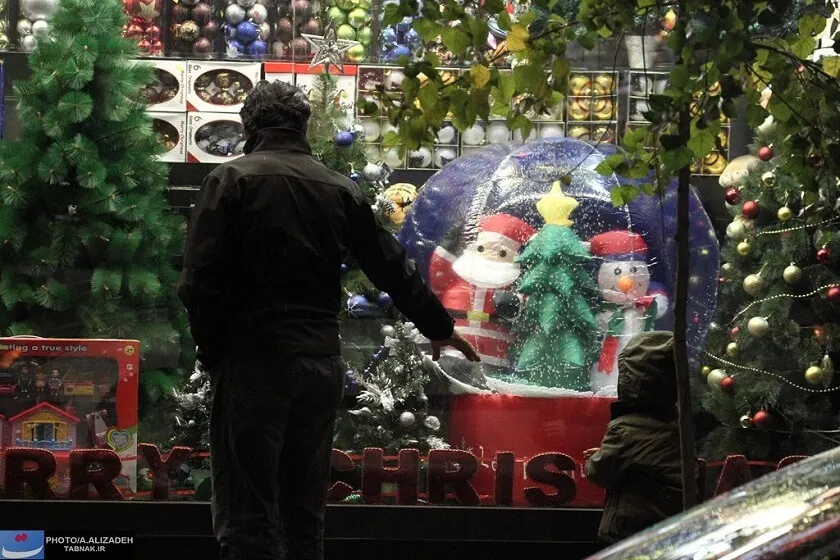 Tehran streets Chrismas Time