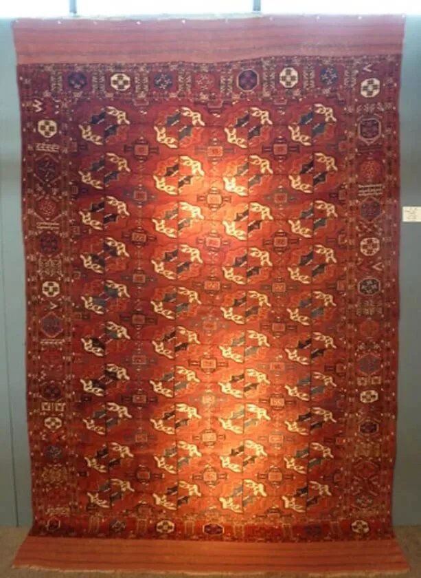 Turkmen wool carpet